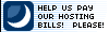 Donate towards my web hosting bill!